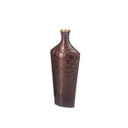 Vase marron en aluminium 17x8x40.5cm AULICA