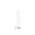 Vase pied diamant en verre 10x10x29.5cm AULICA