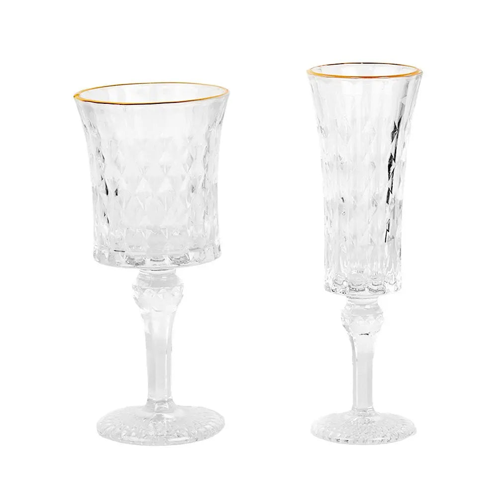 Verre à champagne 100 ml Verre Transparent Clayre & Eef.