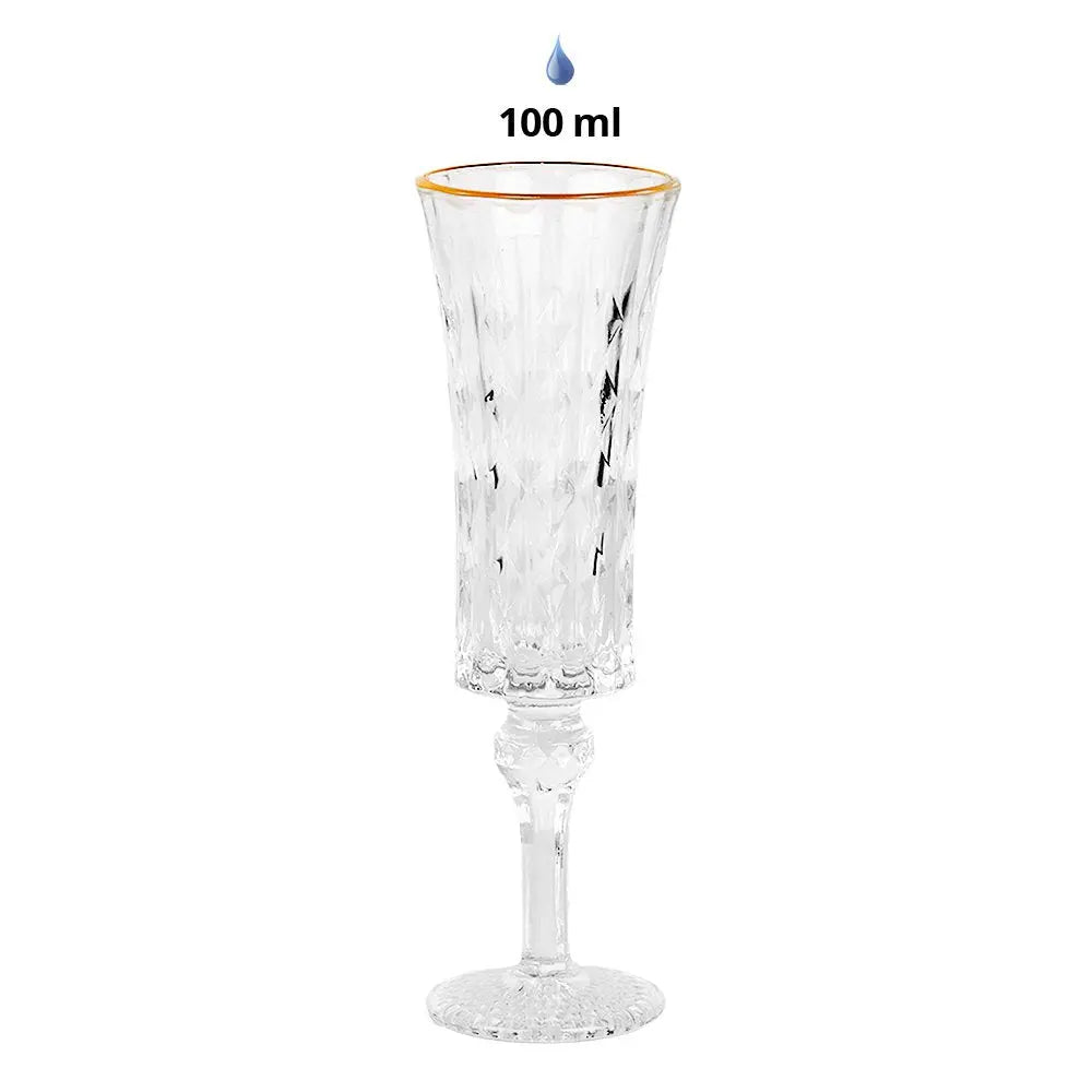 Verre à champagne 100 ml Verre Transparent Clayre & Eef.