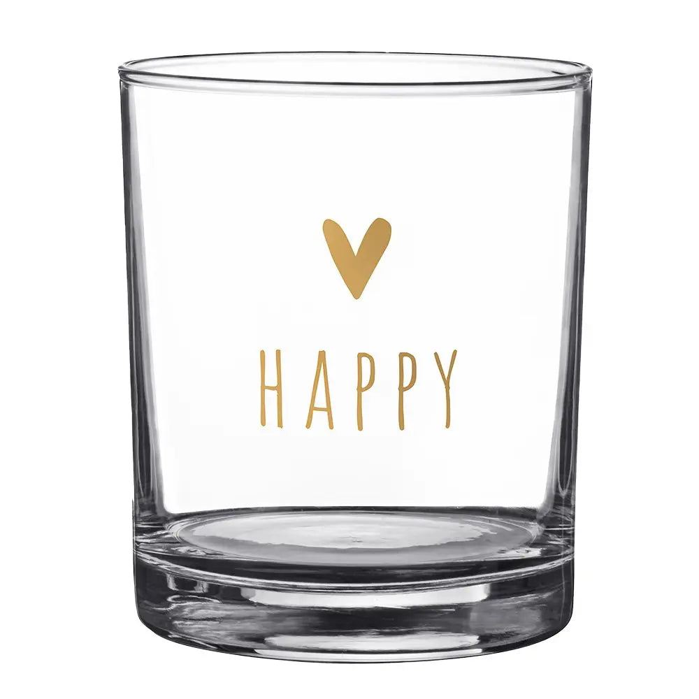 Verre à eau 230 ml Verre Coeur Gobelet Clayre & Eef.
