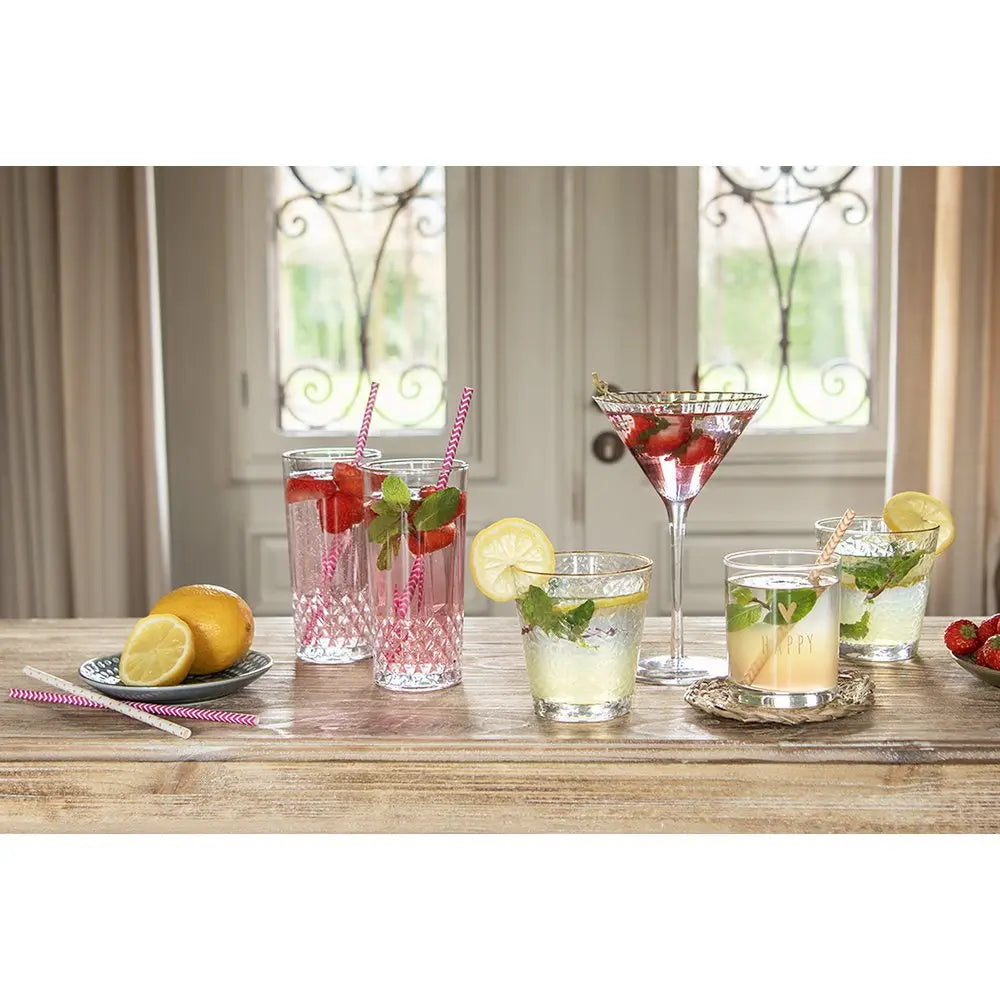 Verre à eau 300 ml Gobelet en verre transparent Clayre & Eef.
