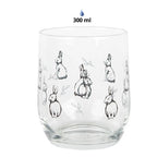Verre à eau 300 ml Verre Transparent Lapin Gobelet Clayre & Eef.