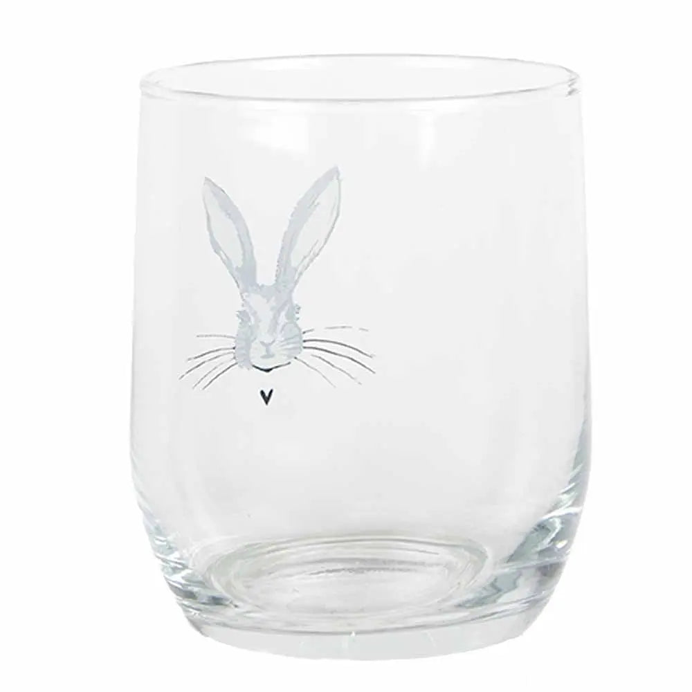 Verre d'eau 300 ml de lapin en verre transparent tasse d'alcool Clayre & Eef.
