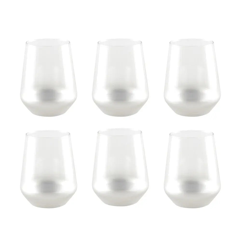 Verres à eau argent glow - lot de 6 AULICA