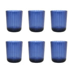 Verres à eau bleu en acrylique - lot de 6 AULICA