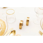 Verres à eau bord doré mat - lot de 6 AULICA