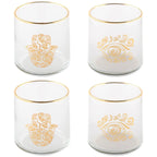 Verres à eau main de fatma et œil doré - lot de 4 AULICA
