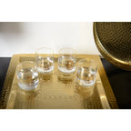 Verres à eau main de fatma et œil doré - lot de 4 AULICA