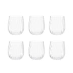 Verres à eau vagues - lot de 6 AULICA