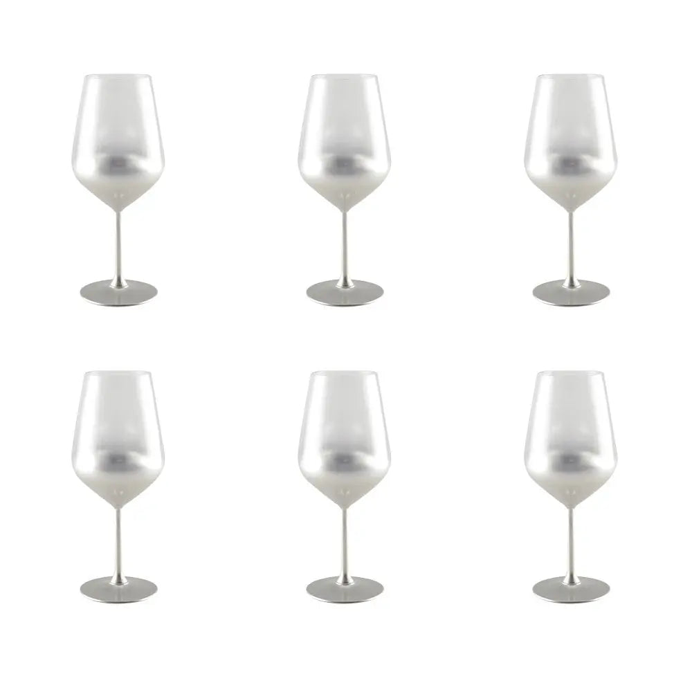 Verres à vin argent glow - lot de 6 AULICA