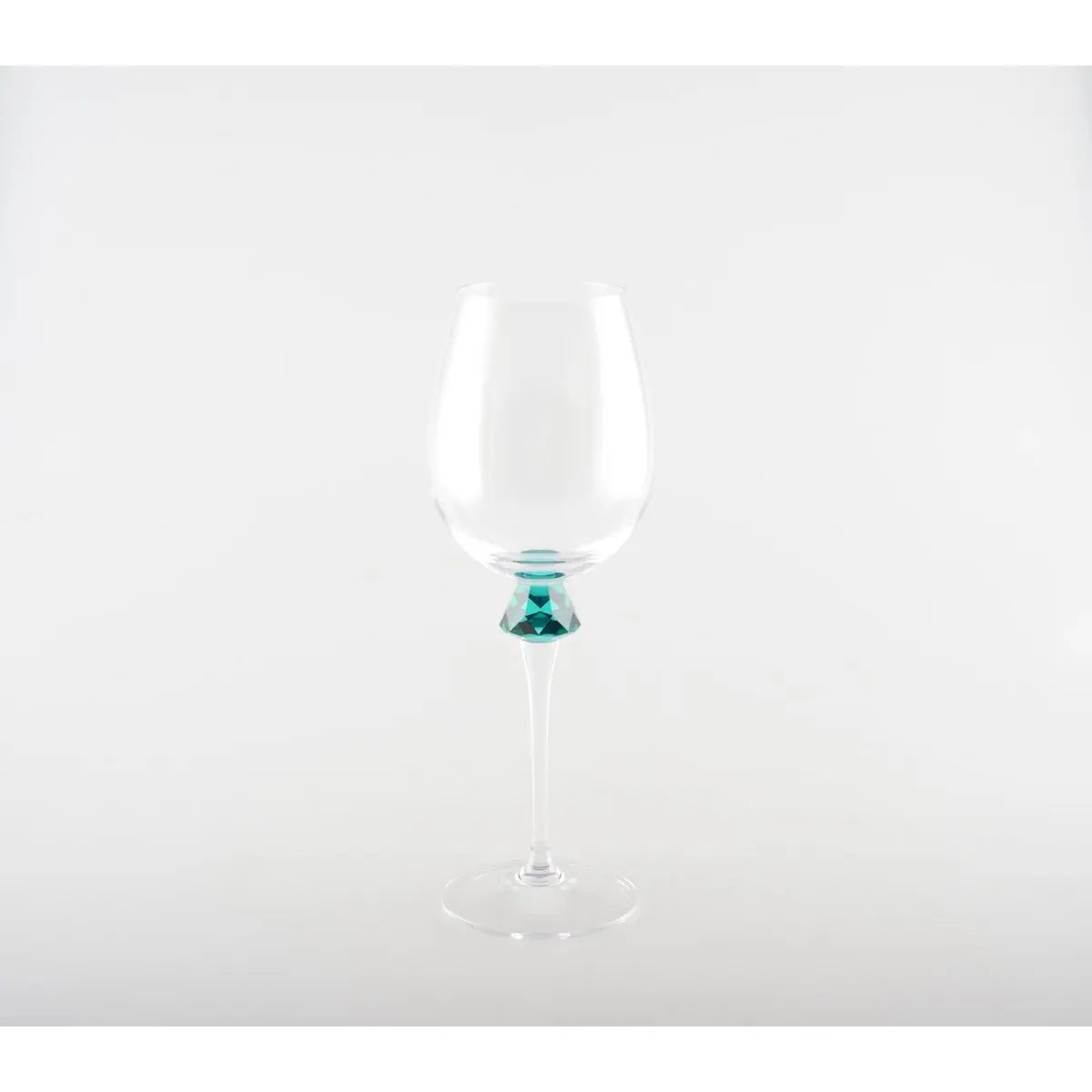 Verres à vin avec pied en diamant 4 couleurs - lot de 4 AULICA
