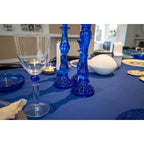 Verres à vin avec pied en diamant bleu - lot de 4 AULICA