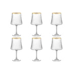 Verres à vin bord doré 360ml - lot de 6 AULICA