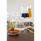 Verres à vin bord doré 360ml - lot de 6 AULICA