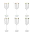 Verres à vin bord doré Nish  - lot de 6 AULICA