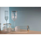 Verres à vin bord doré Nish  - lot de 6 AULICA