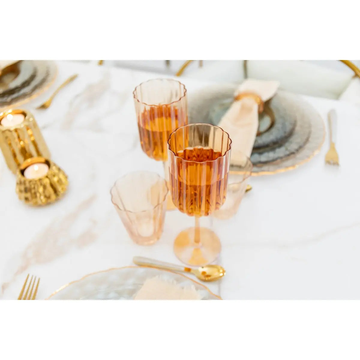 Verres à vin doré - lot de 6 AULICA
