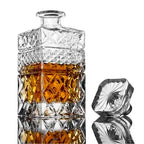 Whiskey Decanter With Glasses & Chilling Stones Gift Set ROCKS Whiskey Chilling Stones
