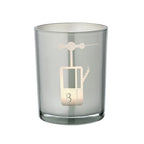Wind light lift (hauteur 13 cm, ø 10 cm) en gris, wind light avec un motif sportif de remontées mécaniques EDZARD-SHOP.com