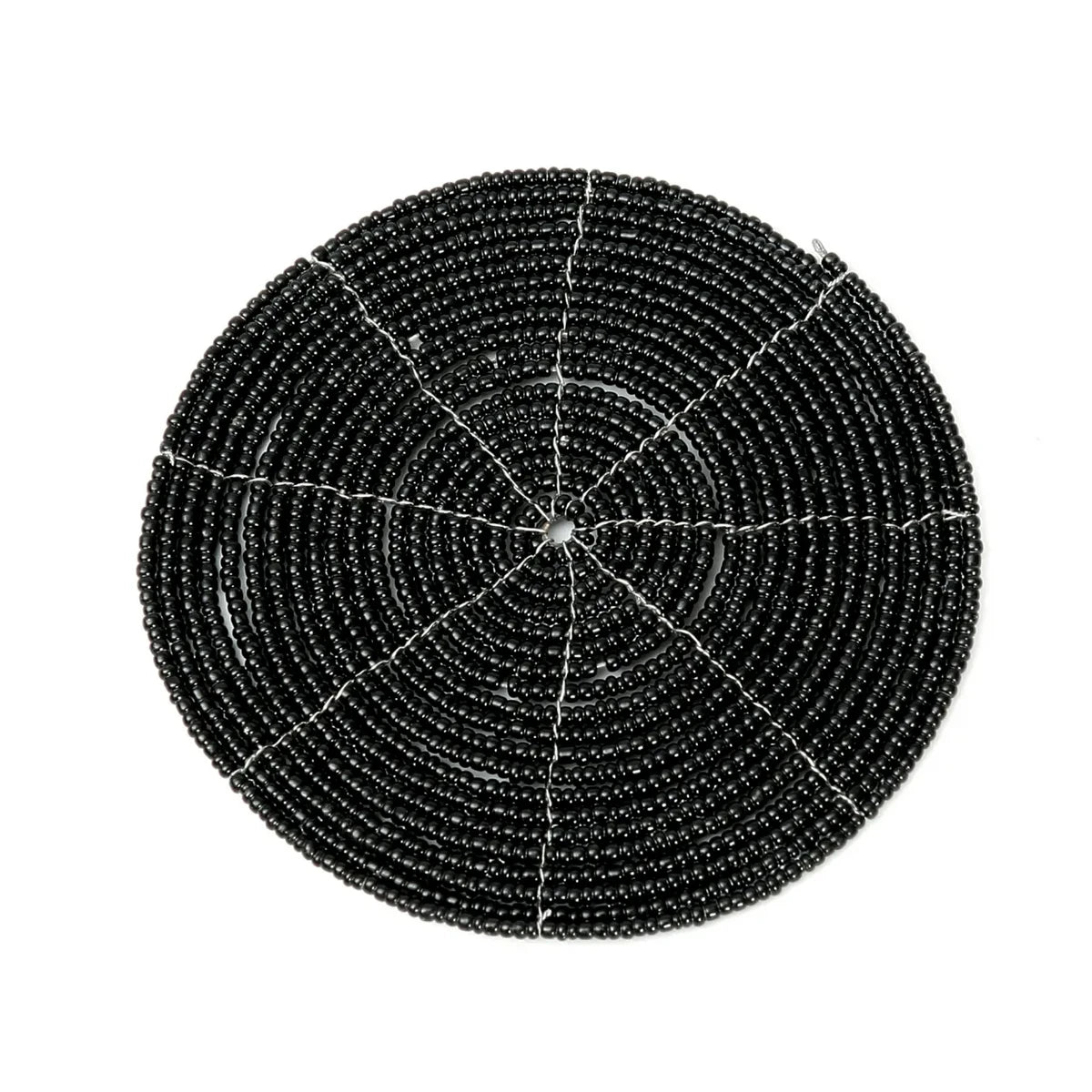 Le dessous de verre perlé - Noir