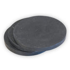 Ensemble de sous-verres ronds en marbre de 4 ou 8 RANUKA faits à la main (gris)