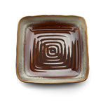 L'Assiette Carrée Horizon Fumée - Gris Marron - M