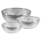 EDZARD panier panier décoratif Basso, argenté, résistant au ternissement, diamètre 26 cm