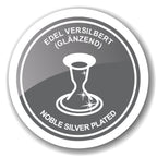 Bécher pour enfants EDZARD, tasse de baptême Linda, noble argenté, hauteur 5 cm, diamètre 6 cm