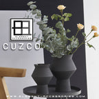vase rond angulaire jaggy en céramique, CUZCO 20ZW