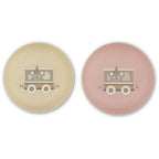 Assiette creuse en bioplastique (PLA) Villum 2 pcs.