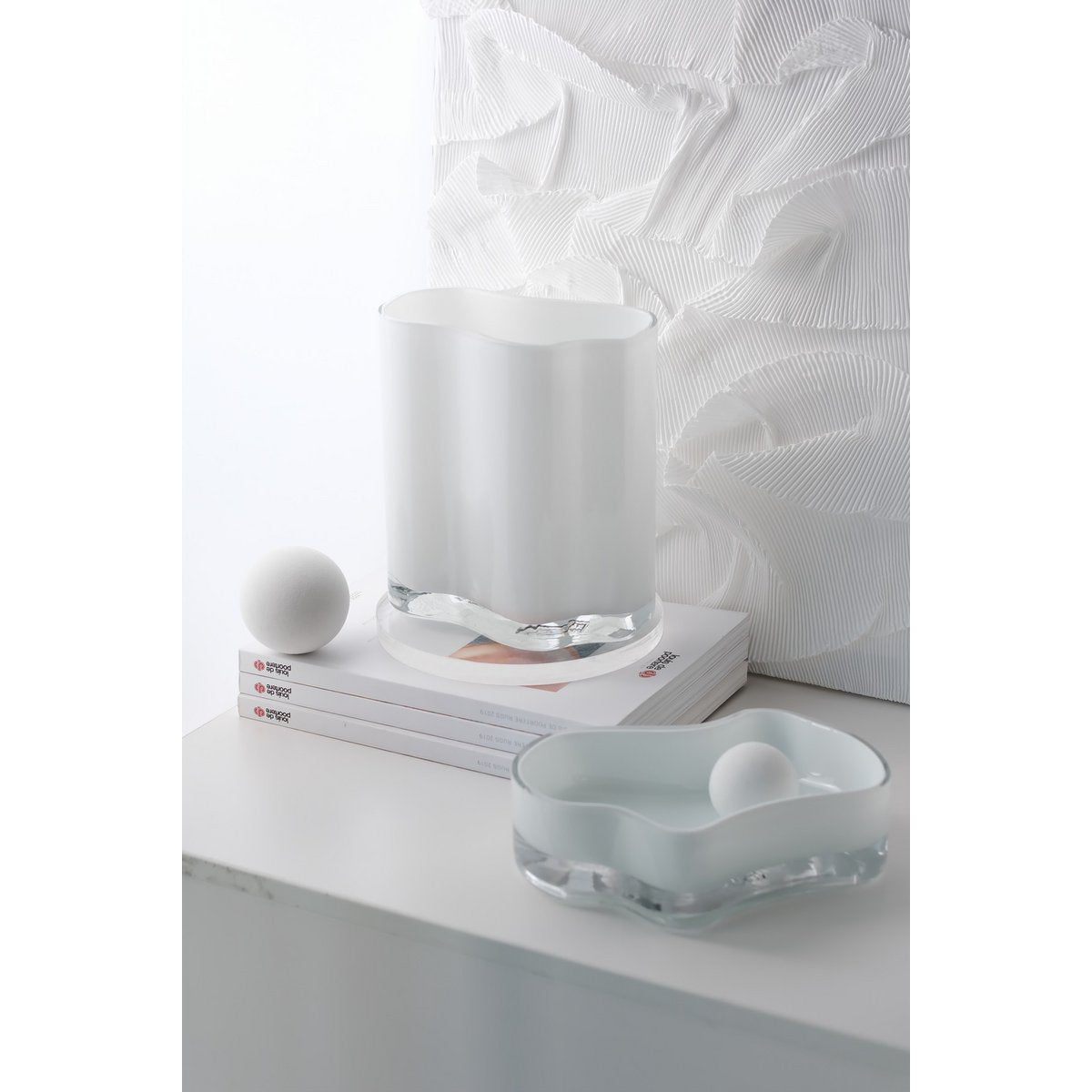 Art de la Table Nouveau vase au design moderne inspiré de CORAL et Aalto, taille moyenne, COR20WH Zistyhome art de la table