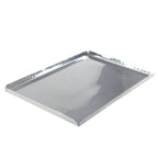 Plateau rectangulaire martelé effet miroir 30.5x21x1.25cm