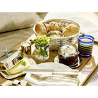 EDZARD panier panier décoratif Basso, argenté, résistant au ternissement, diamètre 26 cm