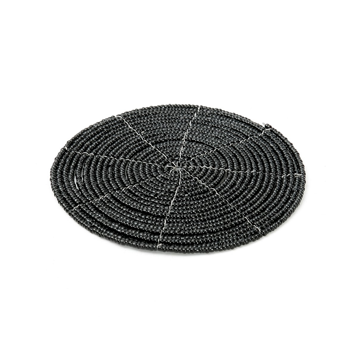 Le dessous de verre perlé - Noir