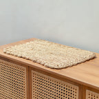 Set de table (Lot de 2, 4 ou 6) 50x30 cm | Set de table rectangulaire Boho KUARA tissé en raphia