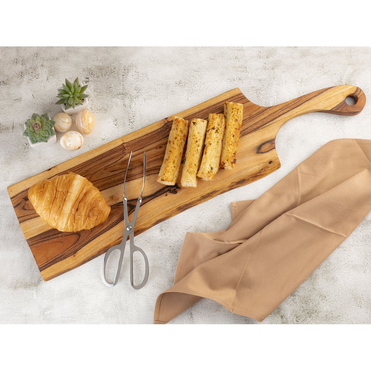 Planche de service plateau en bois plateau décoratif odin 70x20cm planche décorative acacia solide
