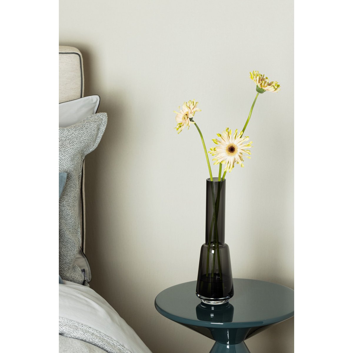 Art de la Table Grand vase design rétro moderne, couleur gris foncé, gris TYLER14 Zistyhome art de la table