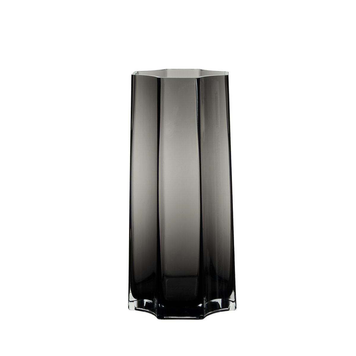 Hohe, luxuriöse Vase im modern-klassischen Stil, elegantes belgisches Design, LENOX 40 Grau
