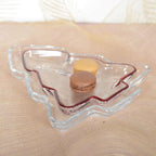 Coupelle sapin en verre 25x22x2.5cm