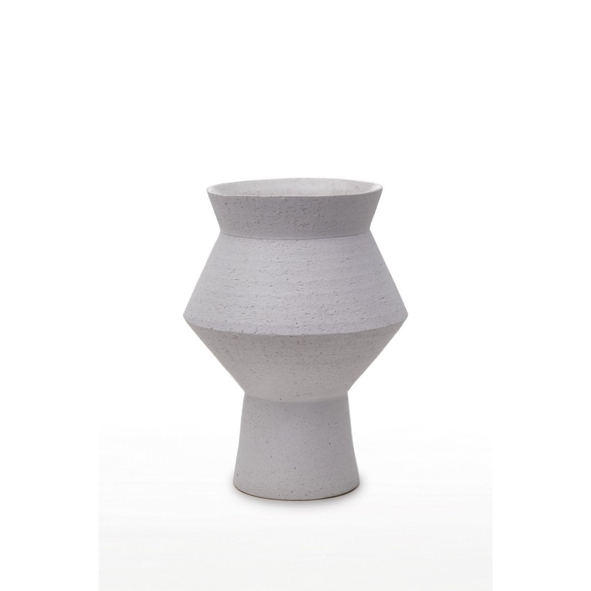 Kantige, runde Keramikvase, CUZCO 27WH