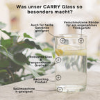 CARRY GLASS Verre à boire 400 ml lot de 2 - UPCYCLING