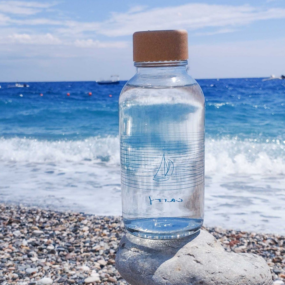 SAIL AWAY Bouteille en verre de 0,4 l