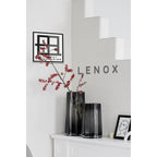 Art de la Table Vase haut de luxe moderne-classique, design belge élégant, LENOX 40 Gris Zistyhome art de la table