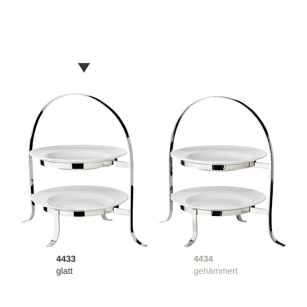Présentoir à gâteaux Sina pour 2 assiettes H 33 cm