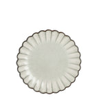 Assiette petit déjeuner Corfou Gris