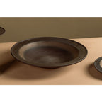 Neue große flache Keramikschale, modernes Ost-West-Design, ULF06BB