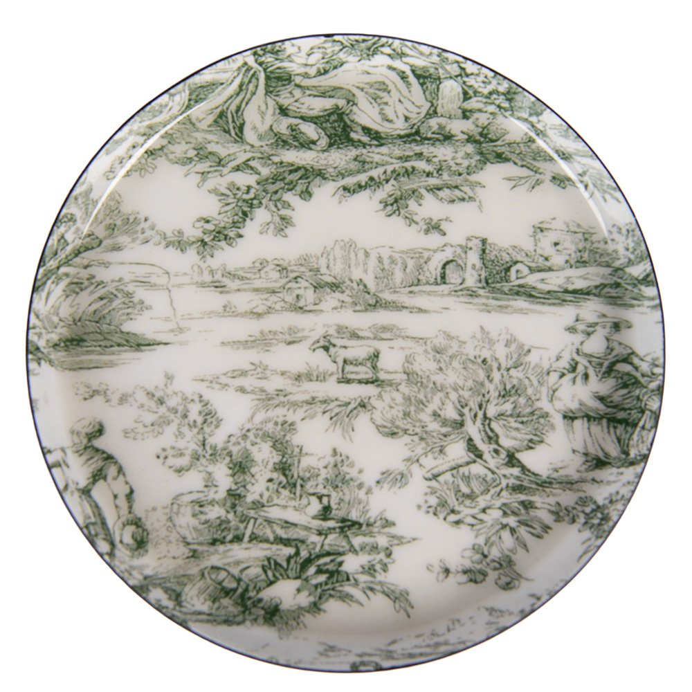 Sous-verres pour verres Ø 11x1 cm Métal Blanc