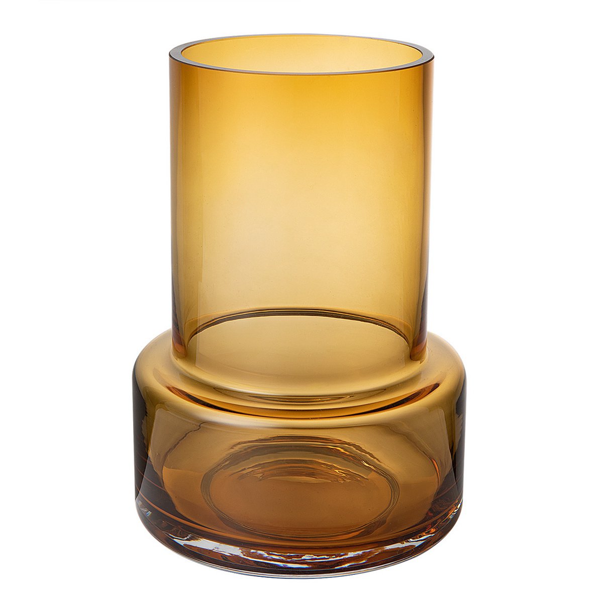 Art de la Table Vase en verre LUXE 9mm, couleur ambre : style design rétro TYLER 25 Zistyhome art de la table