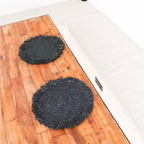 Set de table Boho noir (lot de 2, 4 ou 6) set de table 45 cm avec franges AMBON en raphia